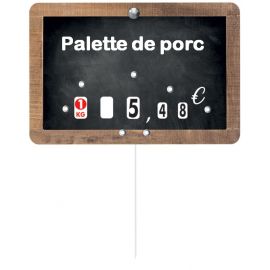 Étiquettes de prix « RUSTIK » - À roulettes