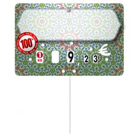 Paquet de 10 Etiquettes 8x12cm Délice Halal neutres. roulettes. pique inox