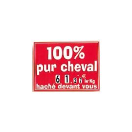 Pancarte 20X15 cm 100% pur.à roulettes + fil nylon