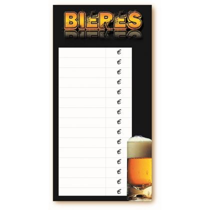 Tarif 60x30cm Bières + feutre alcool
