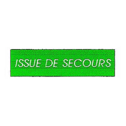 Plaque alu Issue de secours