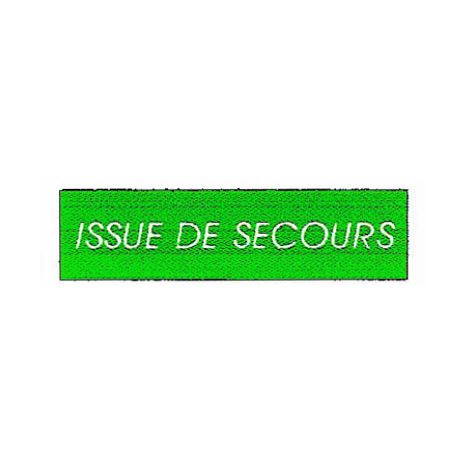 Plaque alu Issue de secours