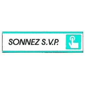 Plaque alu Sonnez S.V.P.