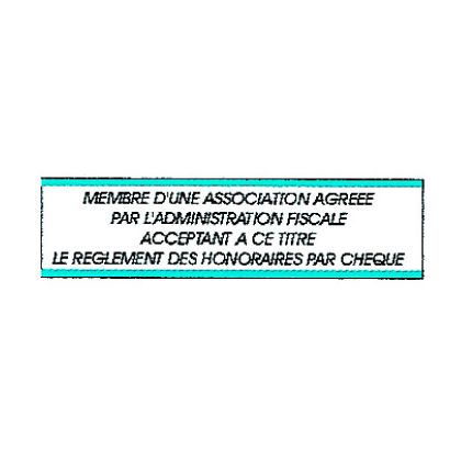 Plaque alu Membre d'une association