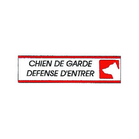 Plaque alu Chien de garde