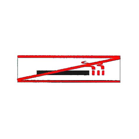 Plaque alu Cigarette barrée