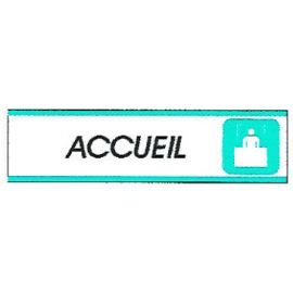 Plaque alu Accueil