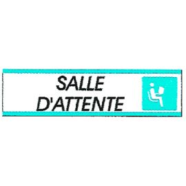 Plaque alu Salle d'attente