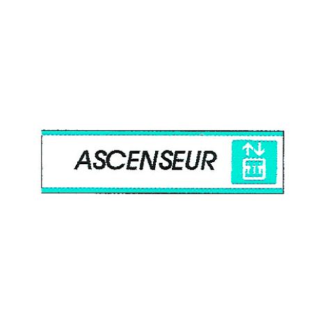 Plaque alu Ascenseur