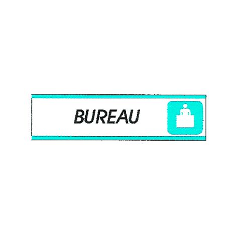 Plaque alu Bureau