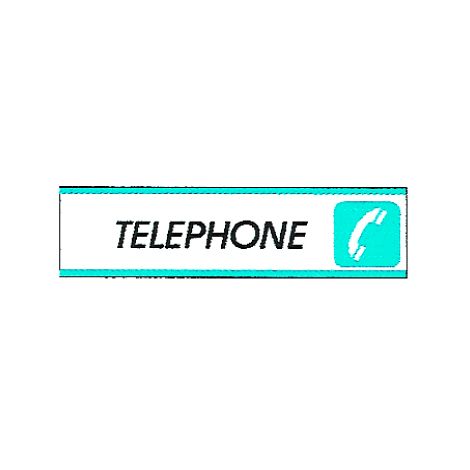 Plaque alu Téléphone