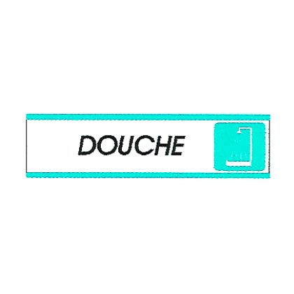 Plaque alu Douche