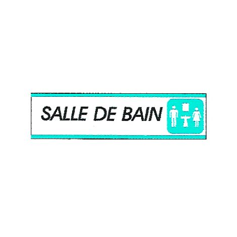 Plaque alu Salle de bain