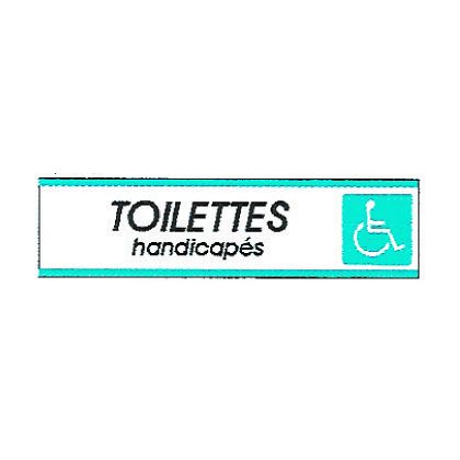 Plaque alu Toilettes handicapés