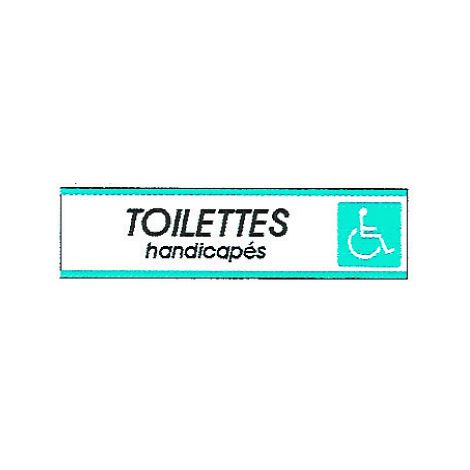 Plaque alu Toilettes handicapés