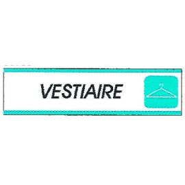 Plaque alu Vestiaire