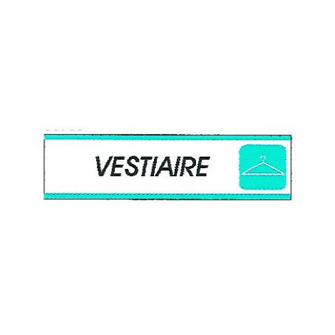 Plaque alu Vestiaire