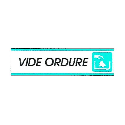 Plaque alu Vide ordure