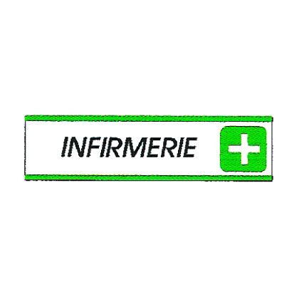 Plaque alu Infirmerie