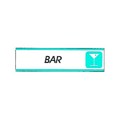Plaque alu Bar