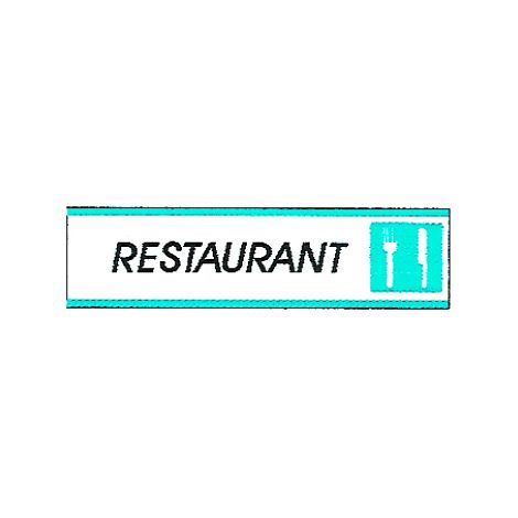 Plaque alu Restaurant