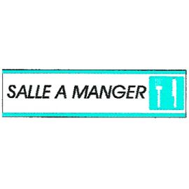 Plaque alu Salle à manger