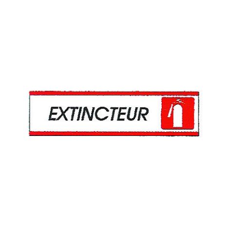 Plaque alu Extincteur