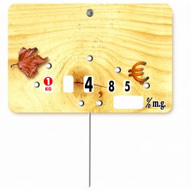 Paquet de 10 Etiquettes 7x10.5cm Planchette à roulettes.+mg. pique inox