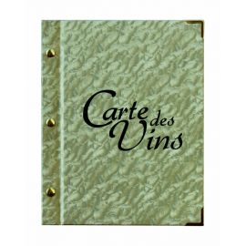 Carte des vins 18.5x23.5cm Prestige doré