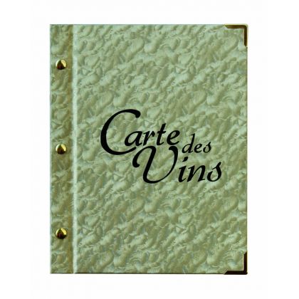 Carte des vins 18.5x23.5cm Prestige doré