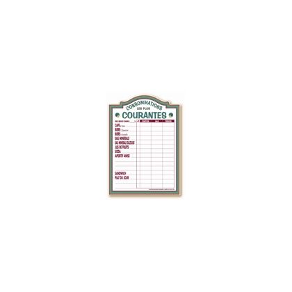 Tarif 50.3x35 cm Majestic Consommations courantes + fil