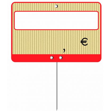 Paquet de 10 8x12 Kraft neutre sans roul pique inox