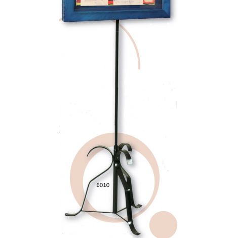 Pied fer forgé 170 cm. pour protège menu
