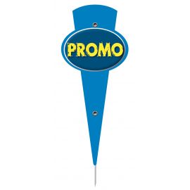 Paquet de 10 Miniflèche 6x14cm Promo bleue. pique inox