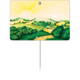 Paquet de 10 Etiquettes  7x10.5cm Carte d'Or neutre.sans roulettes.PI