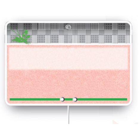 Paquet de 10 Etiquettes 10.5x7cm Tendance neutre. sans roulettes.pique inox