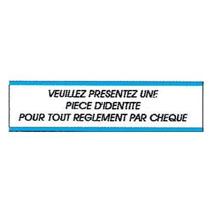 Plaque alu Veuillez présenter une pièce d'identité