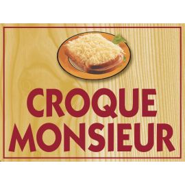 Pancarte 20x15cm Far West + fil (précisez le texte)