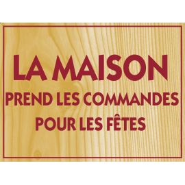 Pancarte 20x15cm Far West + fil (précisez le texte)