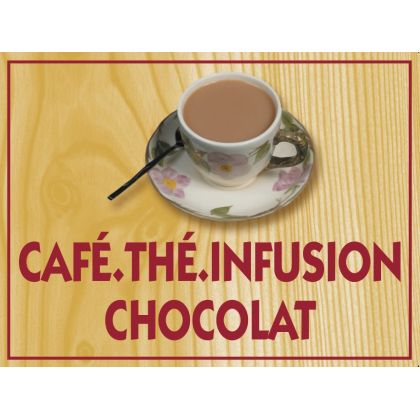 Pancarte 20x15cm Far West + fil (précisez le texte)