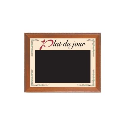 Panneau 65x45cm "Venise" Plat du jour. cadre vernis