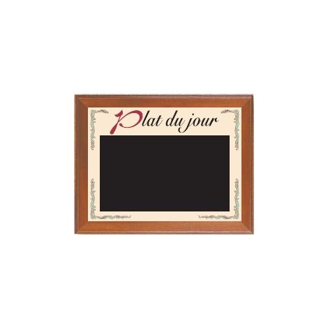 Panneau 65x45cm "Venise" Plat du jour. cadre vernis